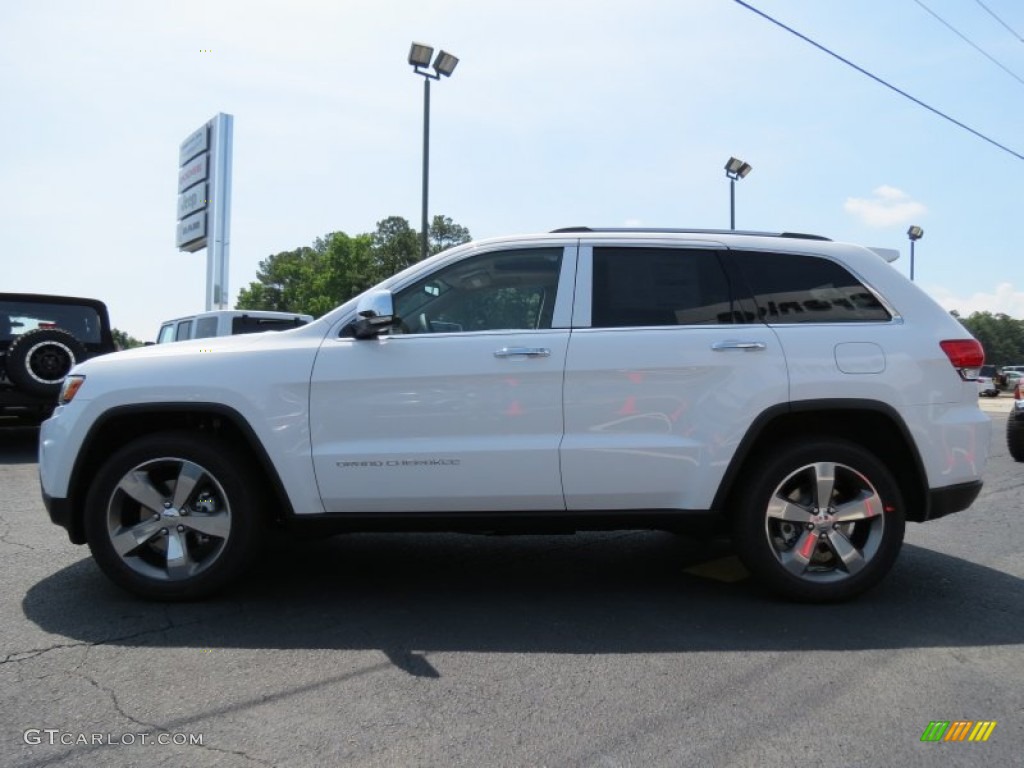 2014 Grand Cherokee Limited - Bright White / New Zealand Black/Light Frost photo #4