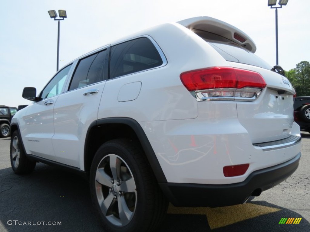 2014 Grand Cherokee Limited - Bright White / New Zealand Black/Light Frost photo #5