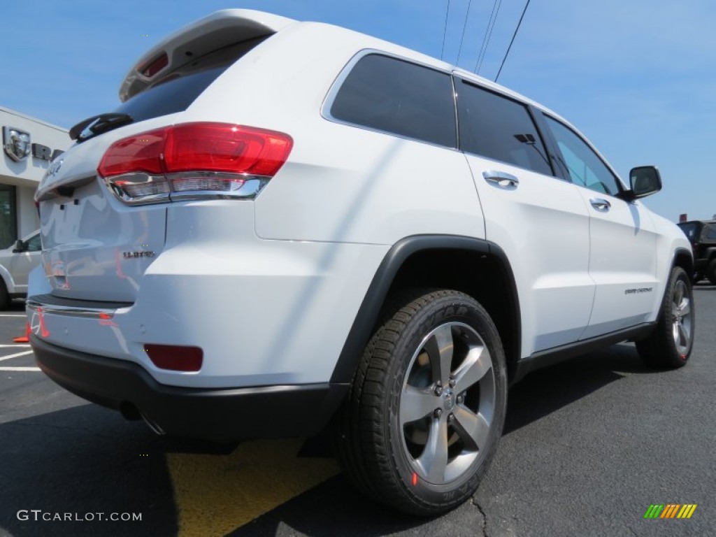 2014 Grand Cherokee Limited - Bright White / New Zealand Black/Light Frost photo #7