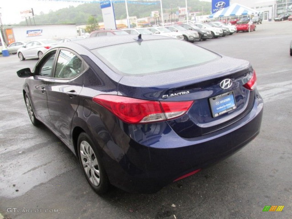 2012 Elantra GLS - Indigo Night Blue / Black photo #7