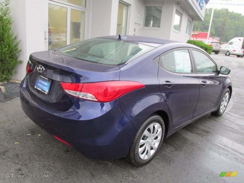 2012 Elantra GLS - Indigo Night Blue / Black photo #9