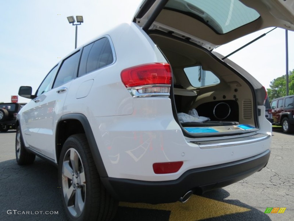 2014 Grand Cherokee Limited - Bright White / New Zealand Black/Light Frost photo #12