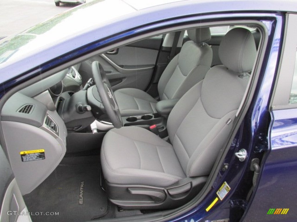 2012 Elantra GLS - Indigo Night Blue / Black photo #13