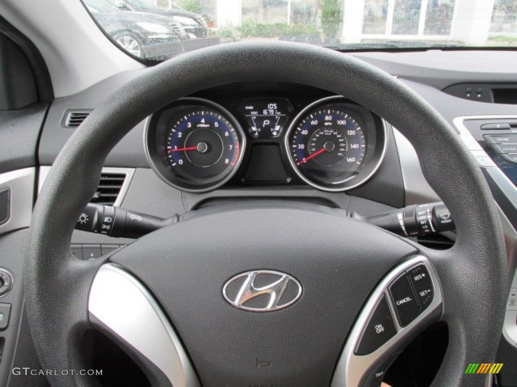 2012 Elantra GLS - Indigo Night Blue / Black photo #18