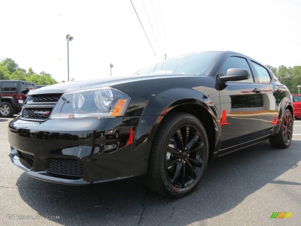 2013 Avenger SE V6 Blacktop - Black / Black photo #3