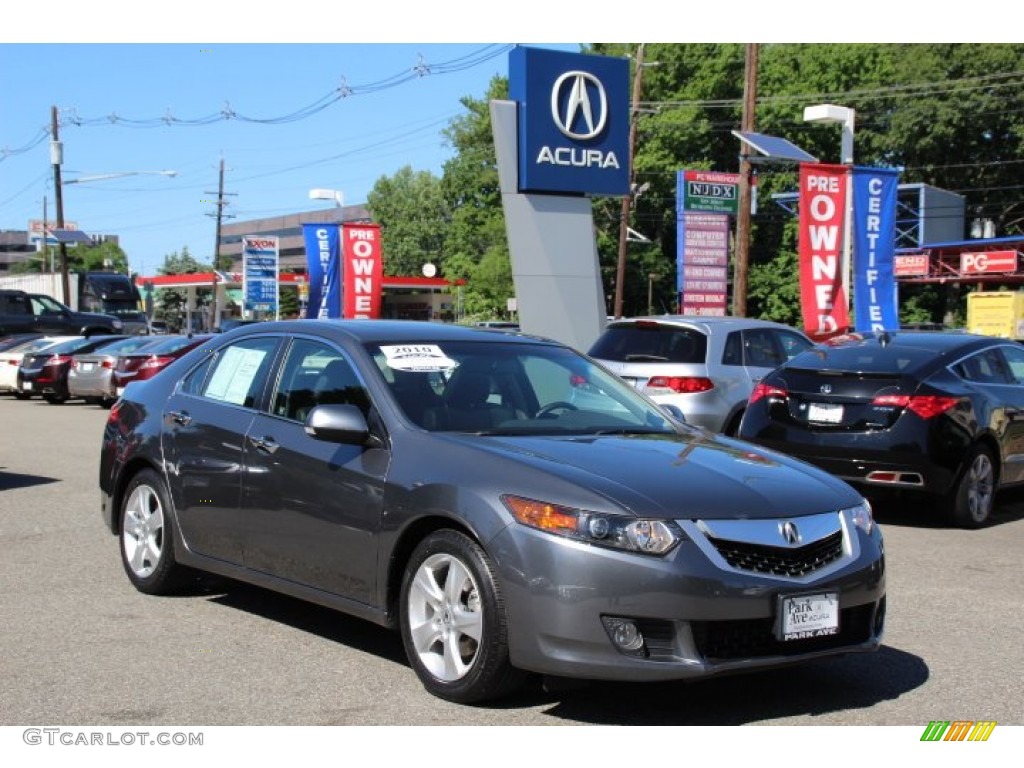 2010 TSX Sedan - Polished Metal Metallic / Ebony photo #1