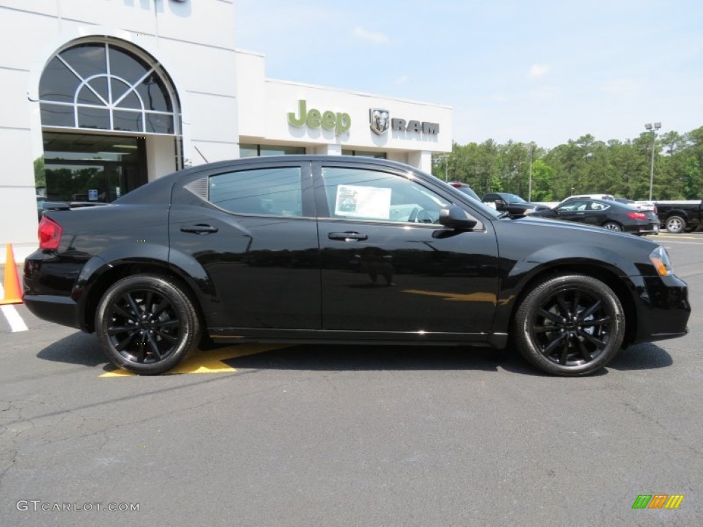 2013 Avenger SE V6 Blacktop - Black / Black photo #8