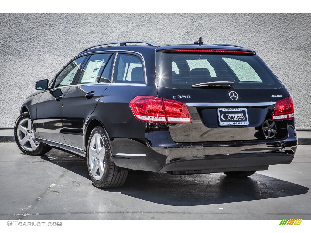 2014 E 350 4Matic Wagon - Black / Black photo #2