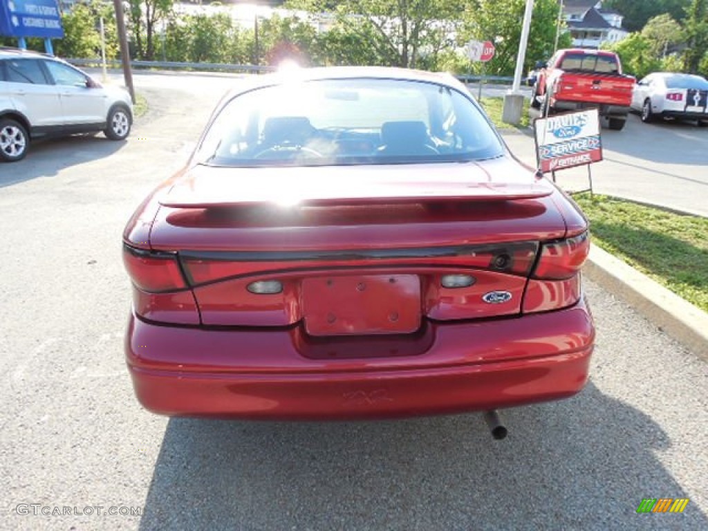 2002 Escort ZX2 Coupe - Toreador Red Metallic / Dark Gray photo #5