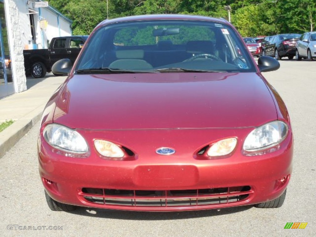 2002 Escort ZX2 Coupe - Toreador Red Metallic / Dark Gray photo #8