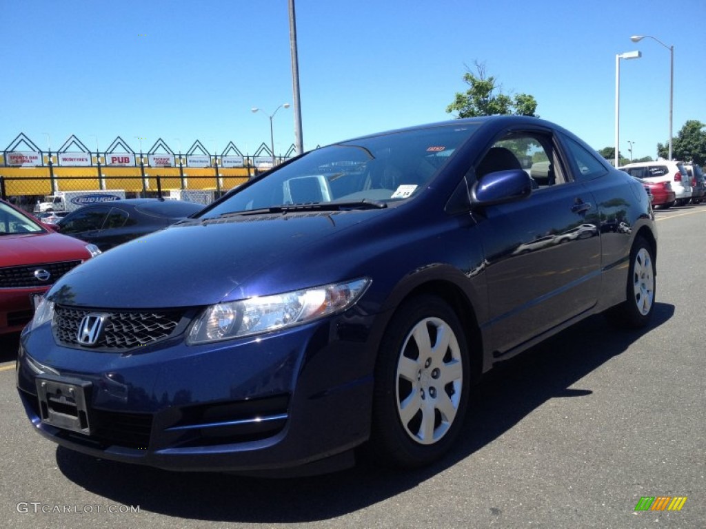 2010 Civic LX Coupe - Royal Blue Pearl / Gray photo #1