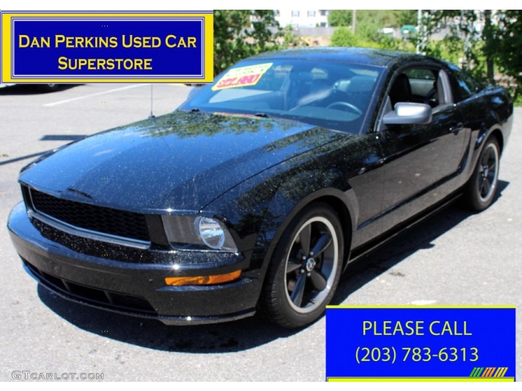 2008 Mustang Bullitt Coupe - Black / Dark Charcoal photo #1