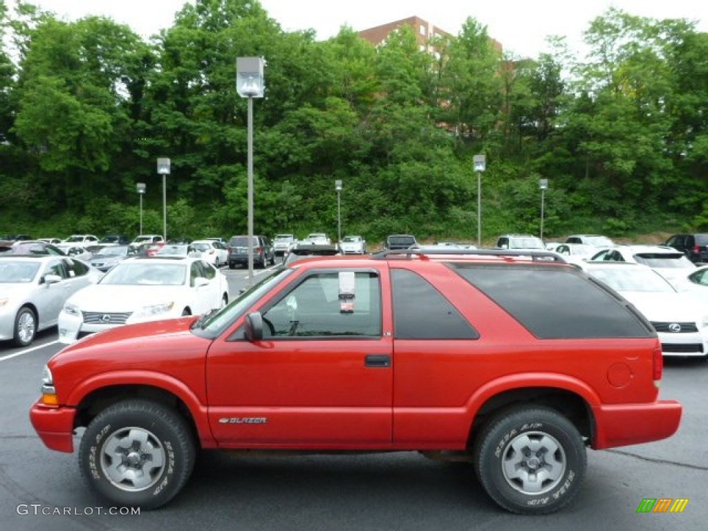 Victory Red 2003 Chevrolet Blazer LS 4x4 Exterior Photo #81841977