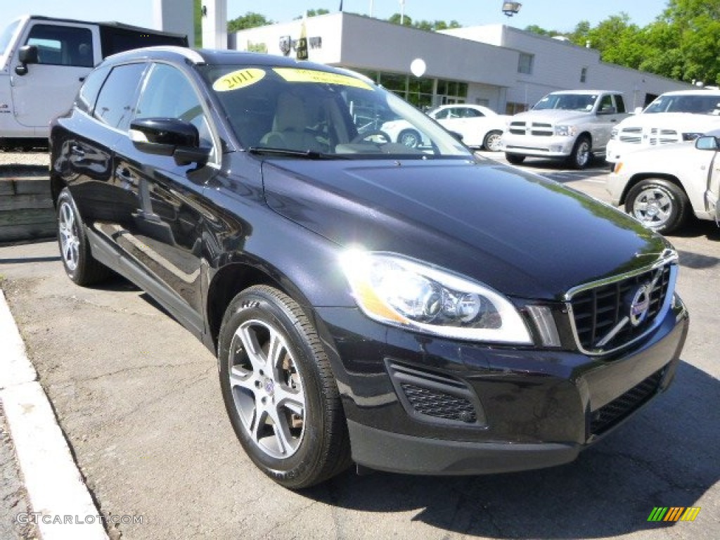 2011 XC60 T6 AWD - Barents Blue Metallic / Sandstone Beige photo #6