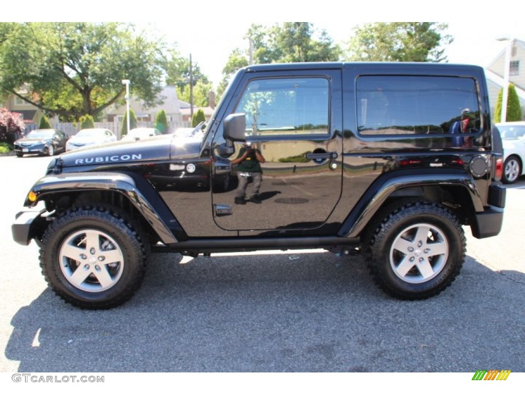 2012 Wrangler Rubicon 4X4 - Black / Black photo #6