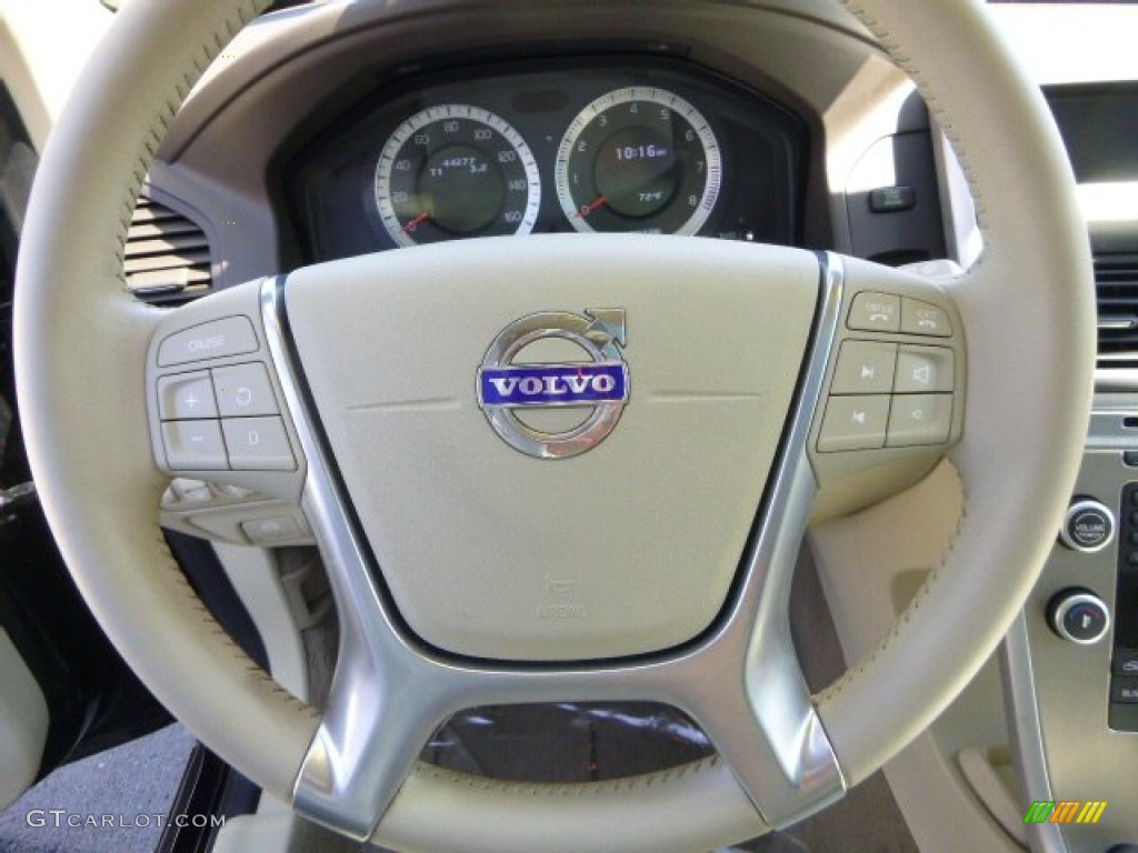 2011 XC60 T6 AWD - Barents Blue Metallic / Sandstone Beige photo #16