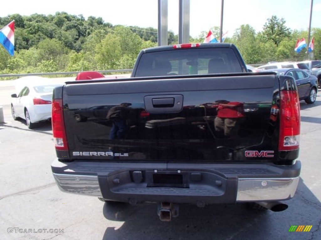 2007 Sierra 2500HD SLE Extended Cab 4x4 - Onyx Black / Ebony Black photo #6