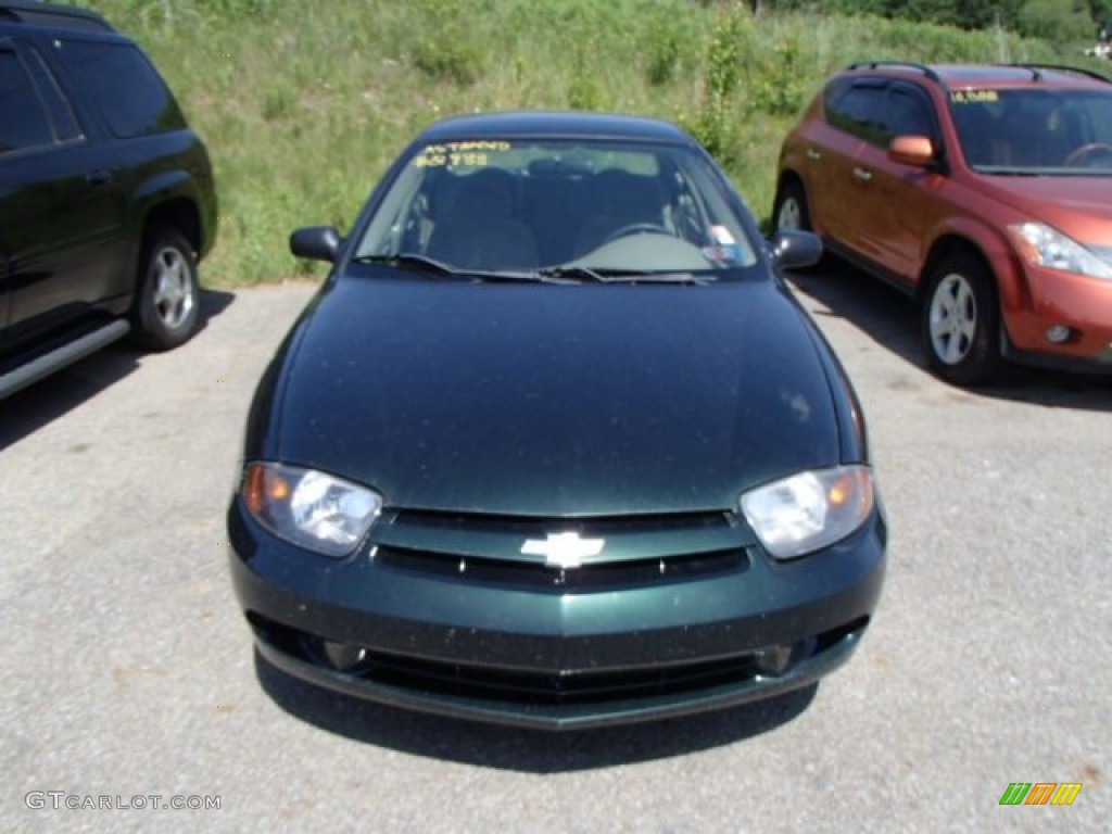 2003 Cavalier LS Sedan - Dark Green Metallic / Neutral Beige photo #2