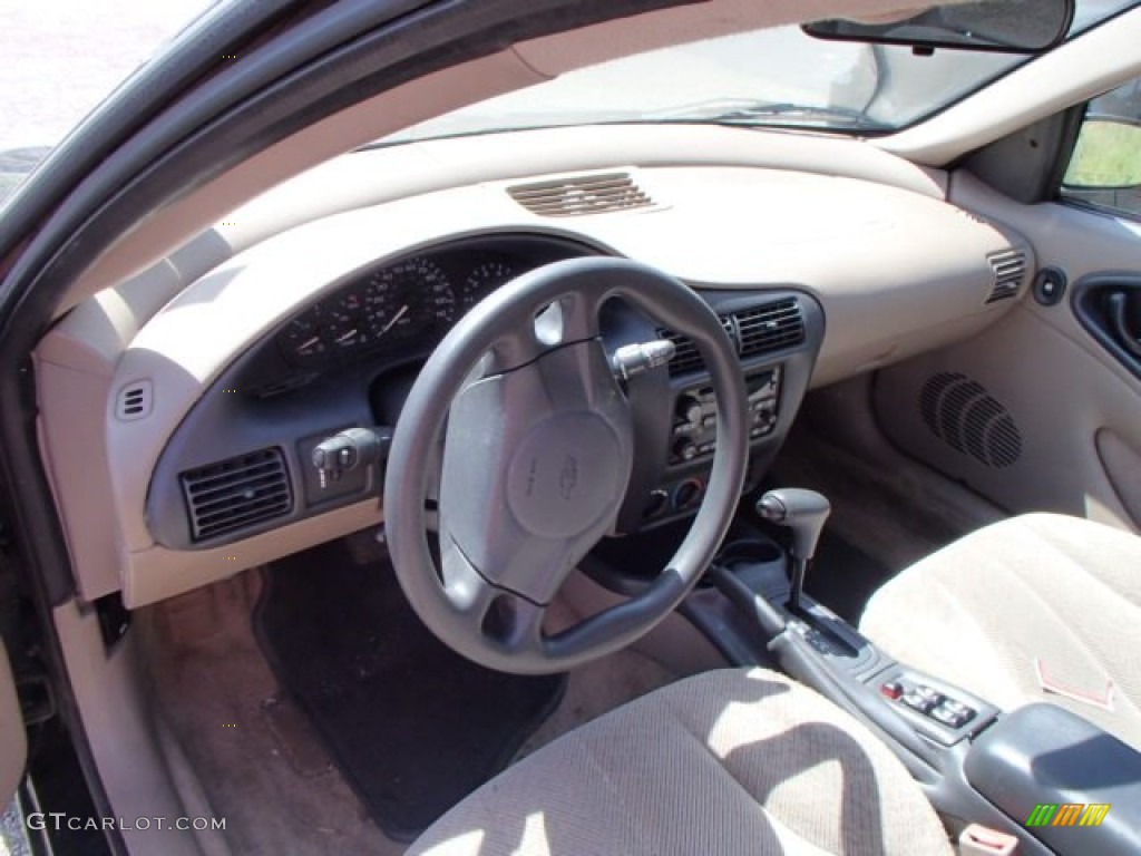 2003 Cavalier LS Sedan - Dark Green Metallic / Neutral Beige photo #8