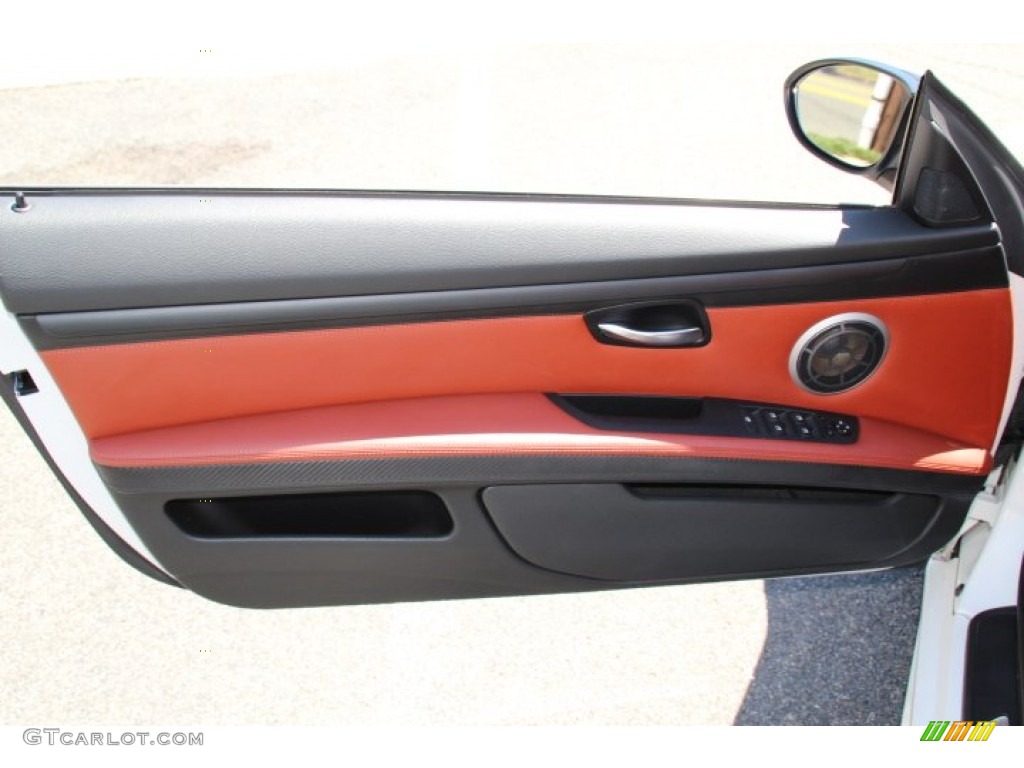 2011 BMW M3 Convertible Fox Red Novillo Leather Door Panel Photo #81845250