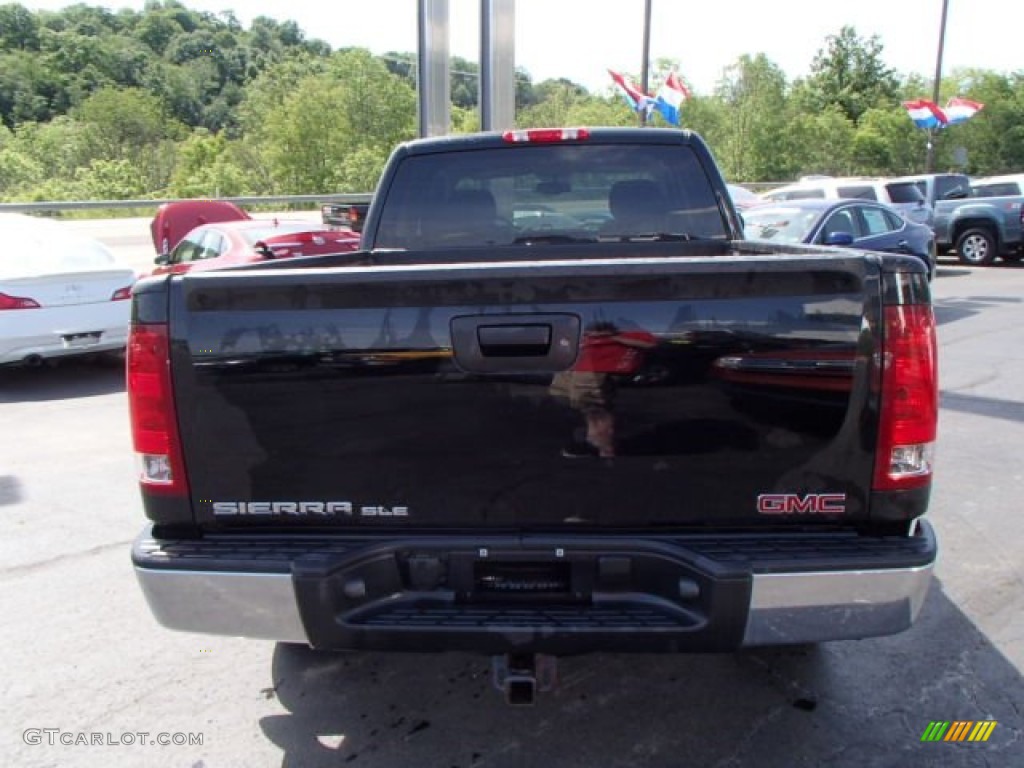 2007 Sierra 1500 SLE Extended Cab 4x4 - Onyx Black / Ebony Black photo #6