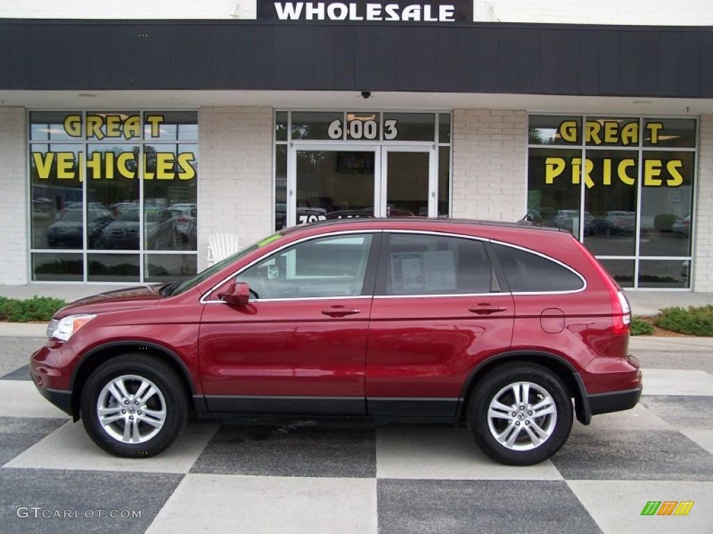 2010 CR-V EX-L AWD - Tango Red Pearl / Gray photo #1