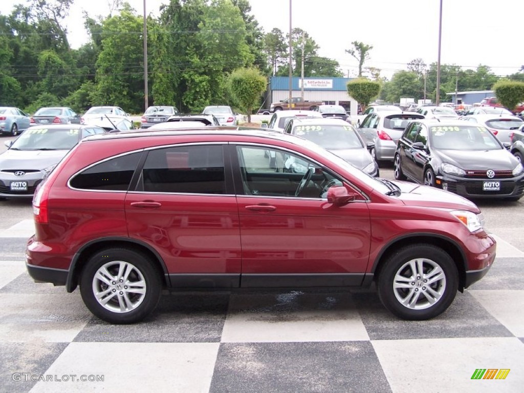 2010 CR-V EX-L AWD - Tango Red Pearl / Gray photo #3