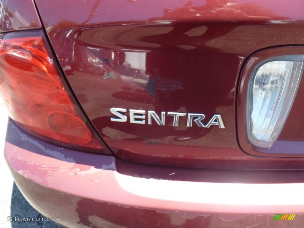 2004 Sentra 1.8 S - Inferno Red / Taupe photo #8