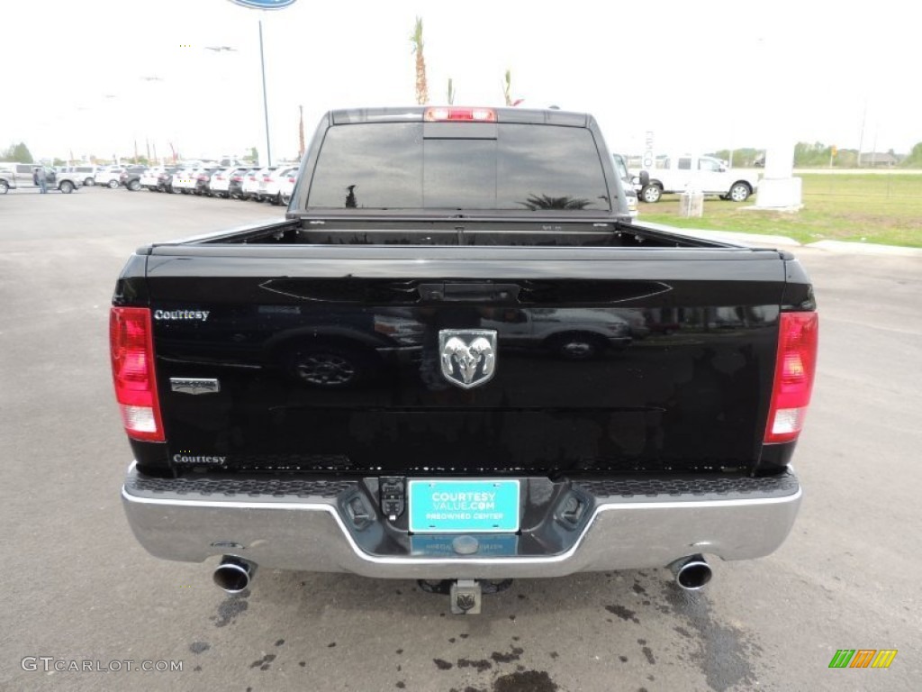 2012 Ram 1500 Laramie Crew Cab - Black / Dark Slate Gray photo #3