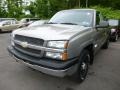 2003 Light Pewter Metallic Chevrolet Silverado 1500 LS Regular Cab 4x4  photo #4