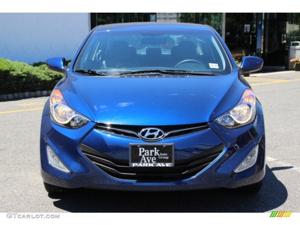 2013 Elantra Coupe GS - Atlantic Blue / Gray photo #2