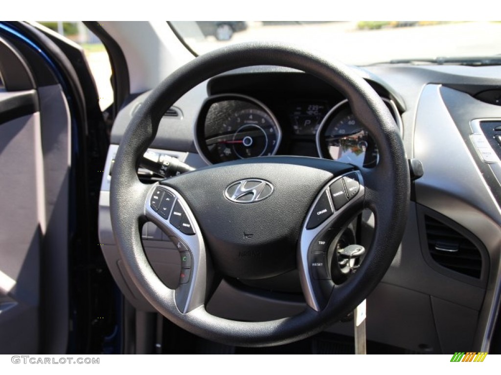 2013 Elantra Coupe GS - Atlantic Blue / Gray photo #16