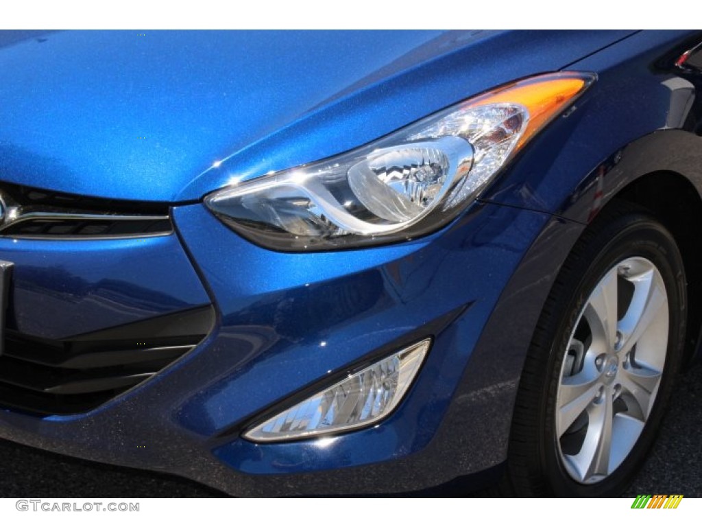 2013 Elantra Coupe GS - Atlantic Blue / Gray photo #28