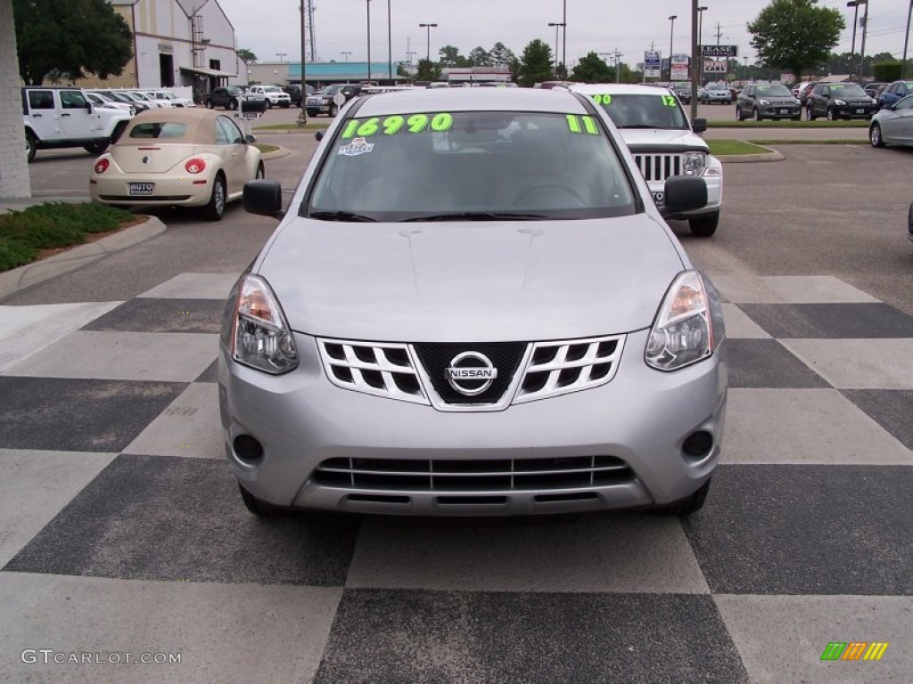 2011 Rogue S AWD - Silver Ice Metallic / Gray photo #2