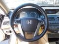 Ivory 2011 Honda Accord EX V6 Sedan Steering Wheel