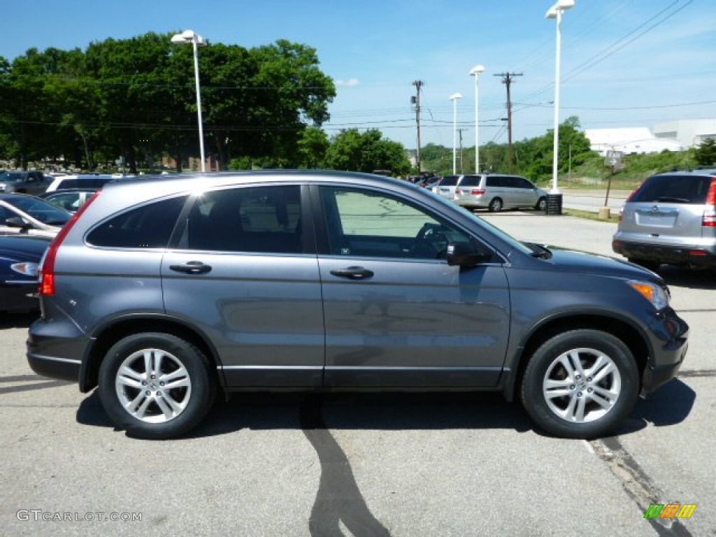 2011 CR-V EX 4WD - Glacier Blue Metallic / Black photo #2