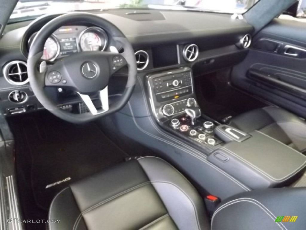 designo Black Interior 2012 Mercedes-Benz SLS AMG Roadster Photo #81850236