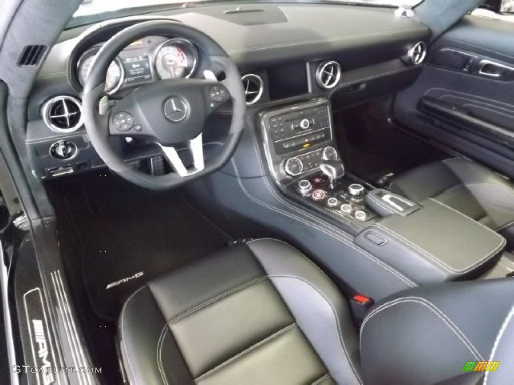 designo Black Interior 2012 Mercedes-Benz SLS AMG Roadster Photo #81850260