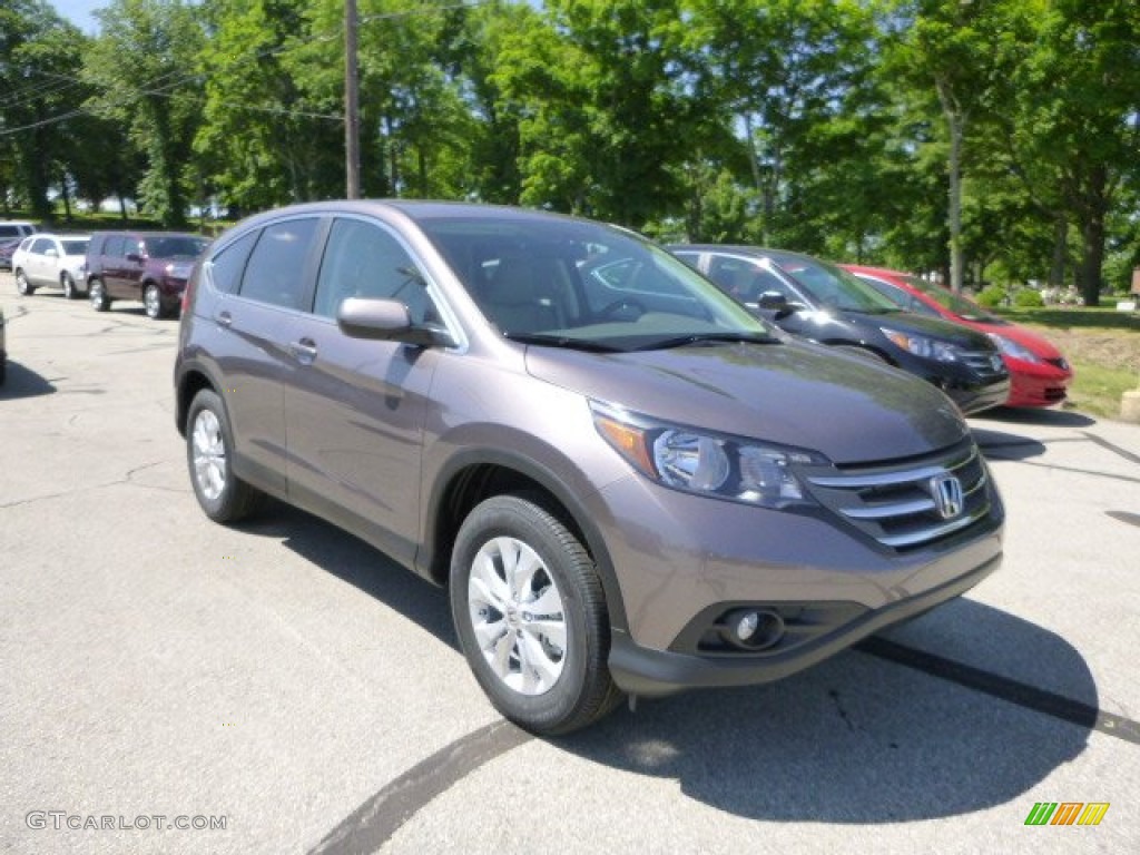2013 CR-V EX AWD - Urban Titanium Metallic / Beige photo #1