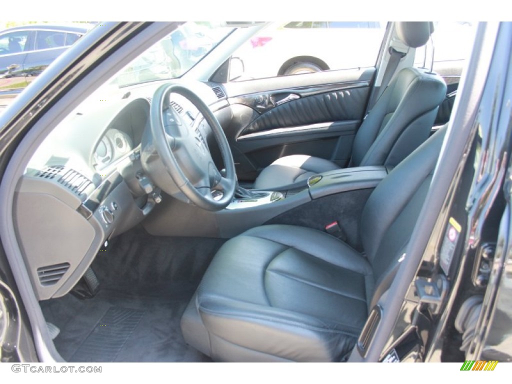 Charcoal Interior 2004 Mercedes-Benz E 500 Sedan Photo #81851776