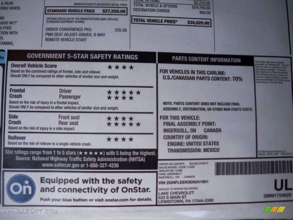 2013 Equinox LT AWD - Crystal Red Tintcoat / Jet Black photo #35