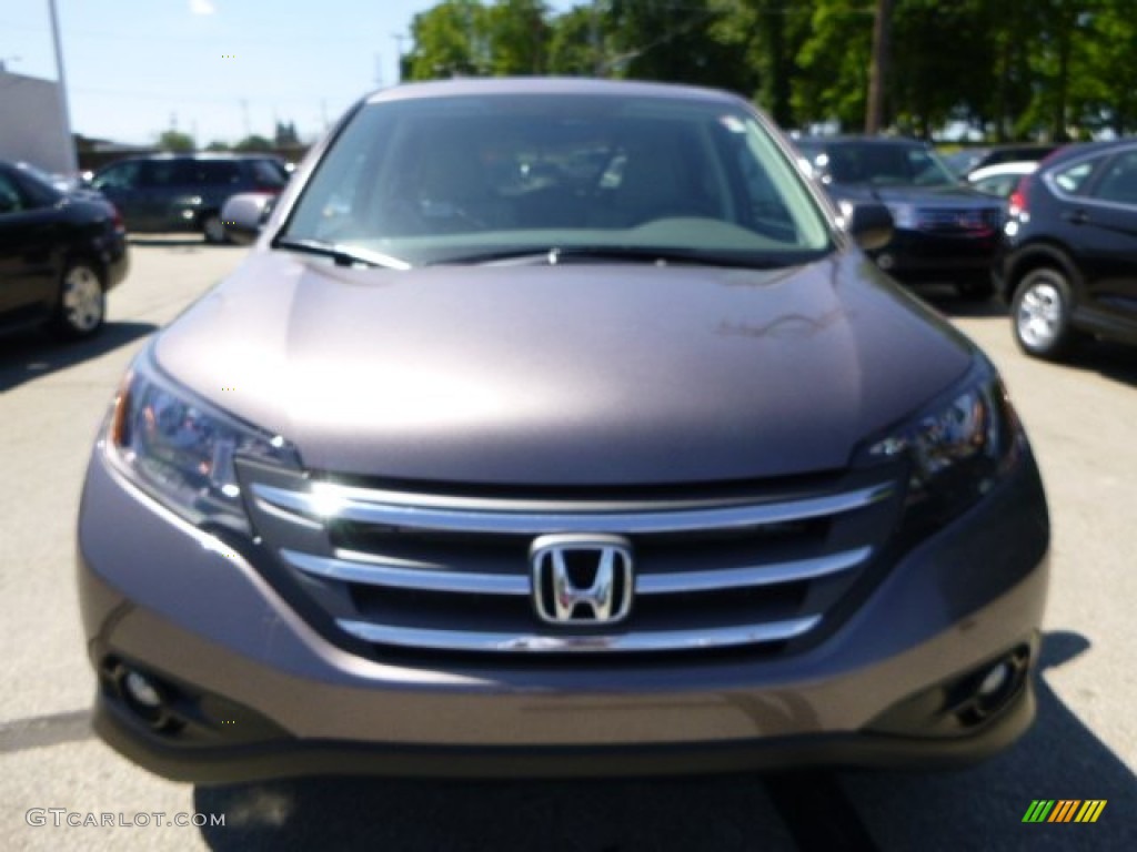 2013 CR-V EX AWD - Urban Titanium Metallic / Beige photo #8