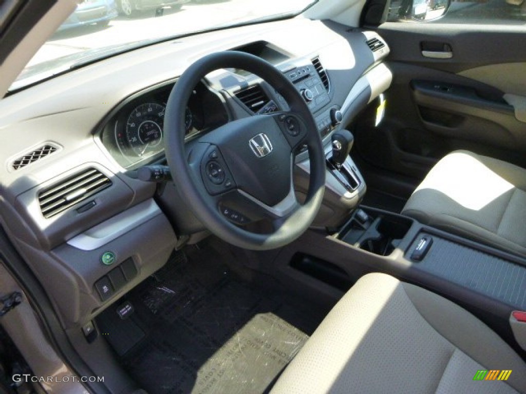 2013 CR-V EX AWD - Urban Titanium Metallic / Beige photo #16