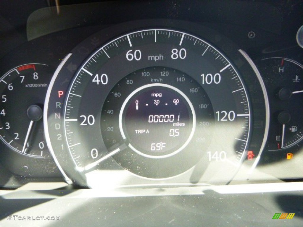 2013 CR-V EX AWD - Urban Titanium Metallic / Beige photo #19