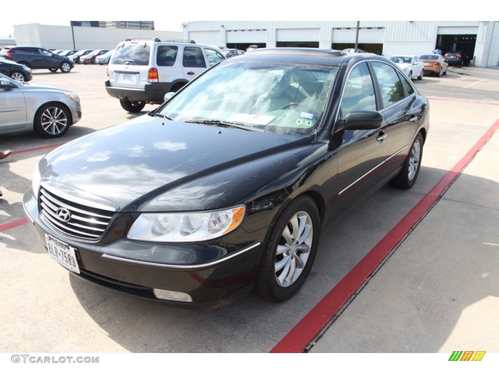 2006 Azera Limited - Ebony Black / Beige photo #3