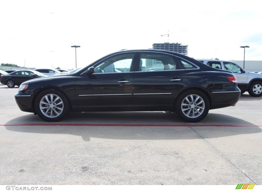 2006 Azera Limited - Ebony Black / Beige photo #4