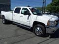 2013 Summit White Chevrolet Silverado 3500HD LTZ Crew Cab 4x4 Dually  photo #2