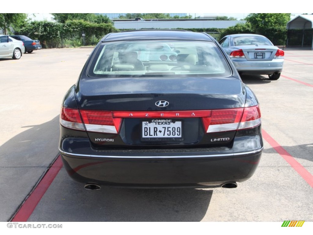 2006 Azera Limited - Ebony Black / Beige photo #8