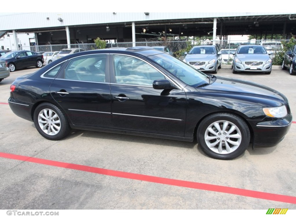 2006 Azera Limited - Ebony Black / Beige photo #13