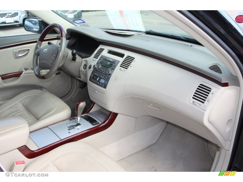 2006 Azera Limited - Ebony Black / Beige photo #15